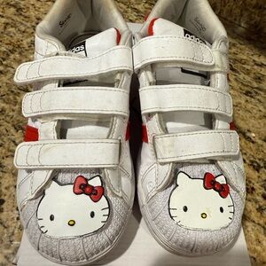 Adidas Kids Sneakers White Red Hello Kitty